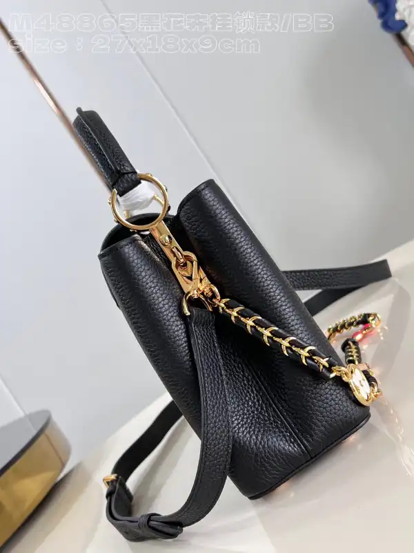 First bag ru LOUIS VUITTON CAPUCINES BB-27*18*9CM