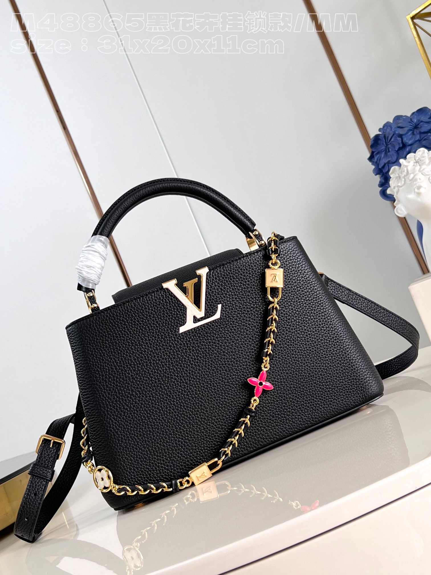 HOT SALE LOUIS VUITTON CAPUCINES BB-31.5*20*11CM