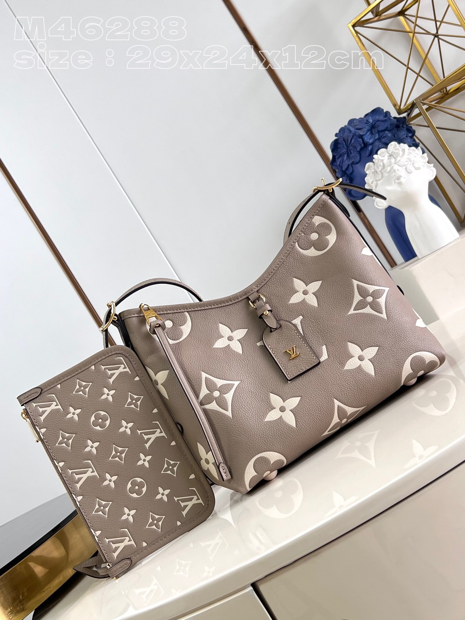 HOT SALE LOUIS VUITTON CARRYALL PM-29*24*12cm