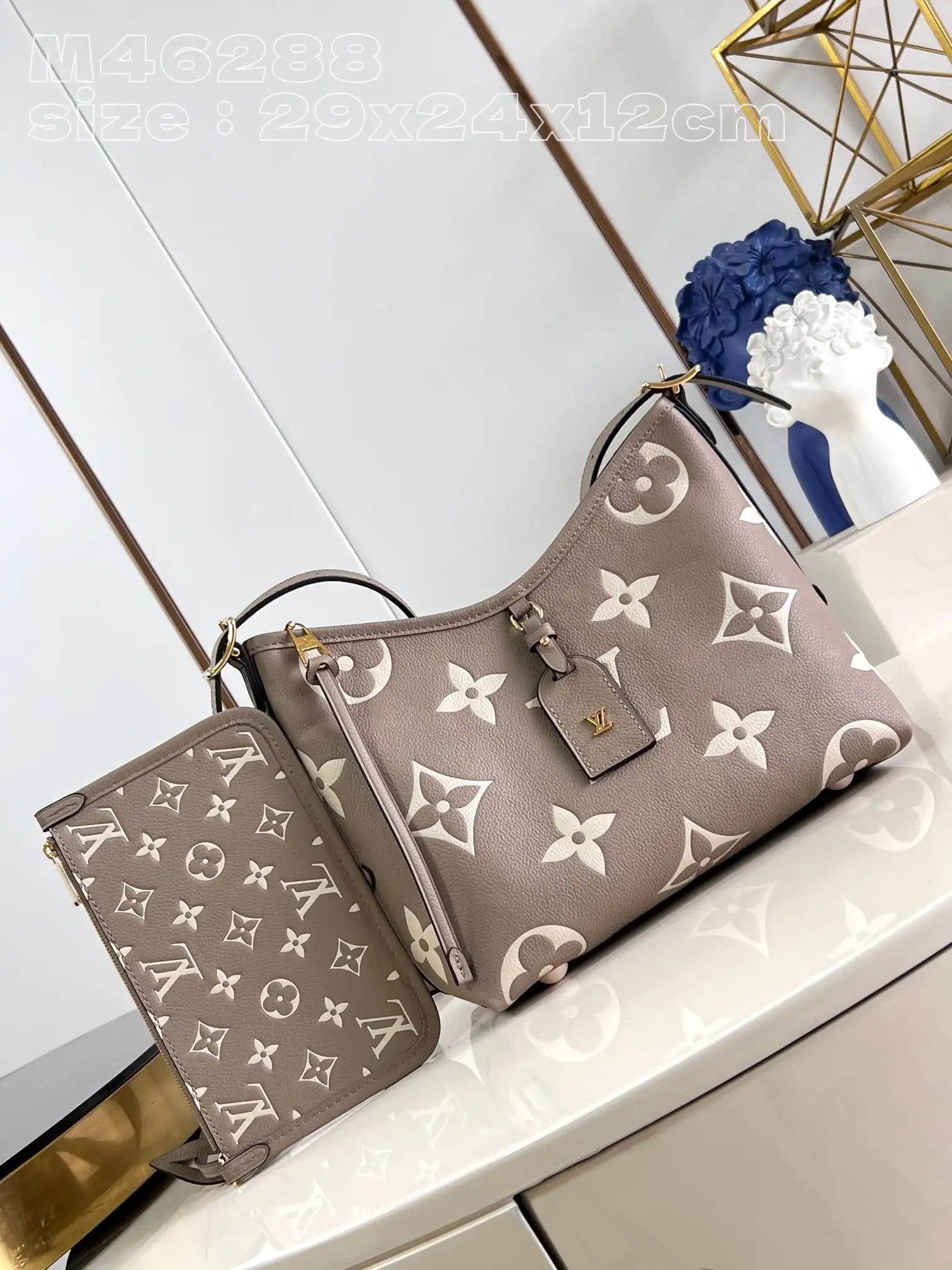 Aaa replica ru LOUIS VUITTON CARRYALL PM-29*24*12cm