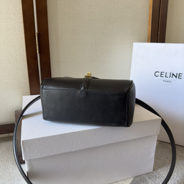 HOT SALE CELIN* MINI 16 IN SATINATED CALFSKIN-18.5*15.5*9cm