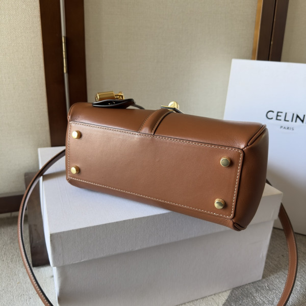 HOT SALE CELIN* 16 IN SATINATED CALFSKIN-23*19*10.5cm