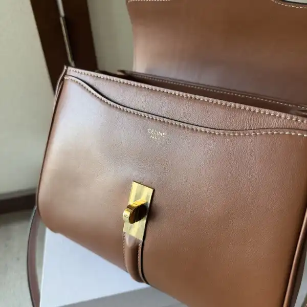 First bag ru CELIN* 16 IN SATINATED CALFSKIN-23*19*10.5cm