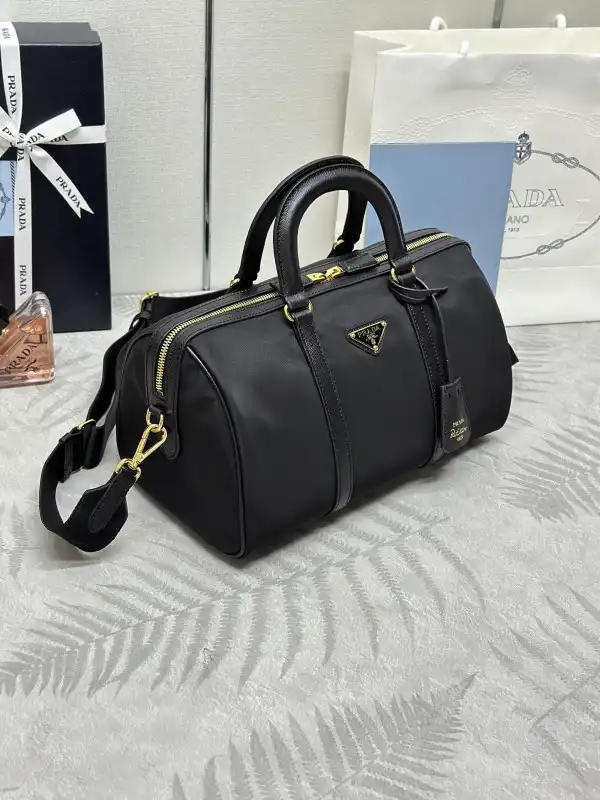 Frstbag ru Prada Re-Nylon and Saffiano leather top-handle bag