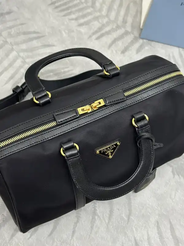 Prada Re-Nylon and Saffiano leather top-handle bag