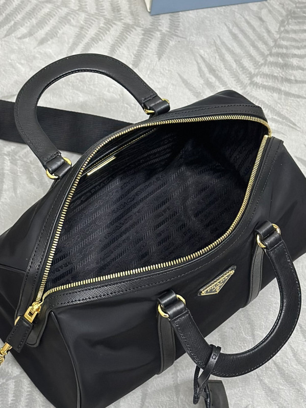 HOT SALE Prada Re-Nylon and Saffiano leather top-handle bag