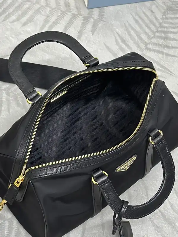 Prada Re-Nylon and Saffiano leather top-handle bag