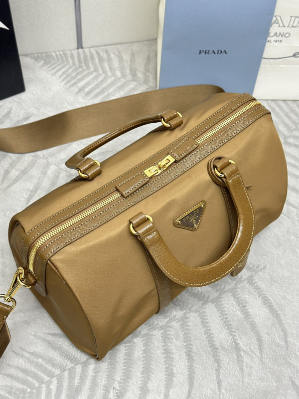 HOT SALE Prada Re-Nylon and Saffiano leather top-handle bag