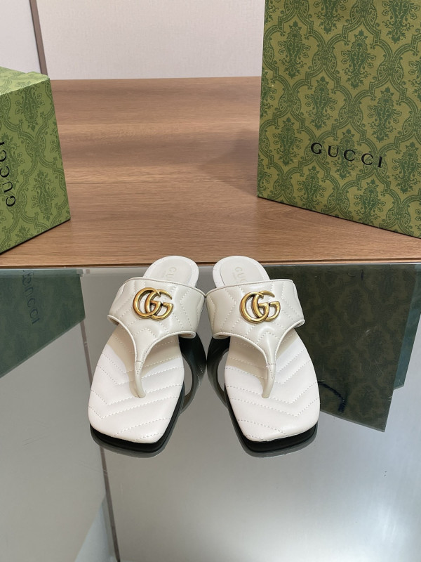 HOT SALE GUCCI WOMEN'S DOUBLE G THONG SANDAL