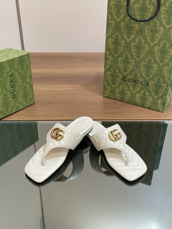 HOT SALE GUCCI WOMEN'S DOUBLE G THONG SANDAL