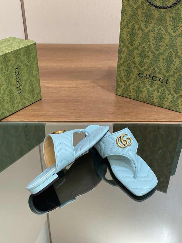 HOT SALE GUCCI WOMEN'S DOUBLE G THONG SANDAL