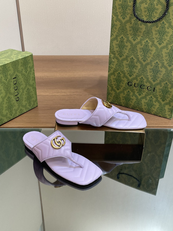 HOT SALE GUCCI WOMEN'S DOUBLE G THONG SANDAL