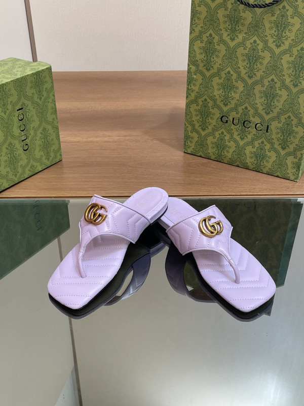 HOT SALE GUCCI WOMEN'S DOUBLE G THONG SANDAL