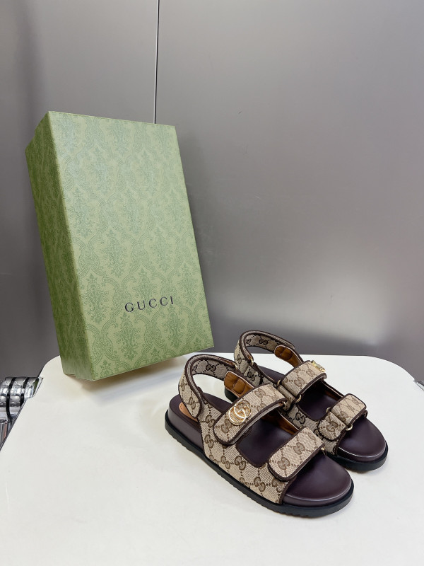 HOT SALE GUCCI WOMEN'S SANDAL with DOUBLE G