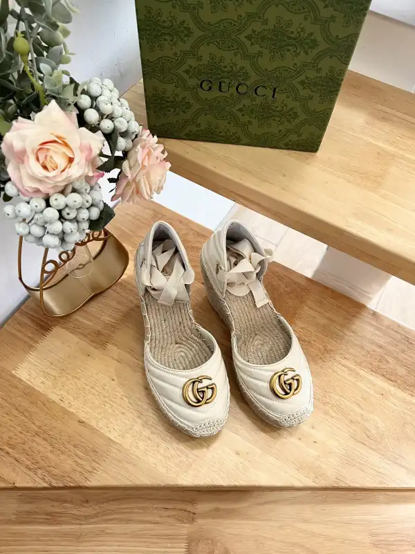 Bagsoffer yupoo GUCCI LEATHER PLATFORM ESPADRILLE