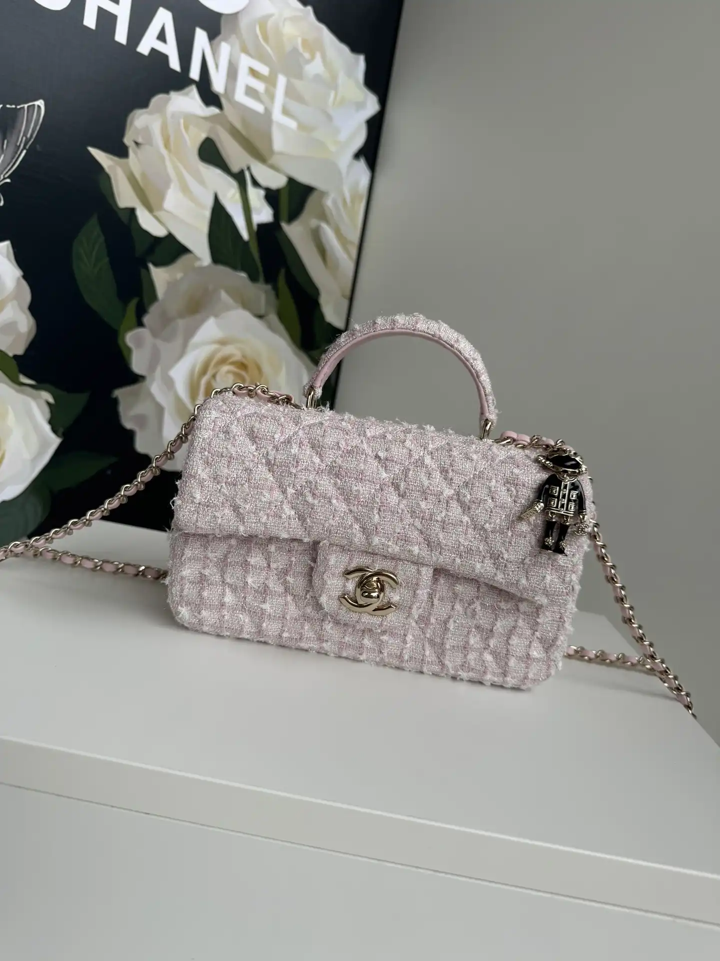 Frstbag ru CHANEL FLAP BAG WITH TOP HANDLE-20*12*6cm