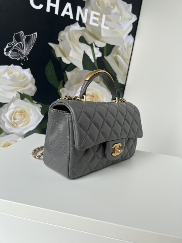 HOT SALE CL FLAP BAG WITH TOP HANDLE-20*12*6cm