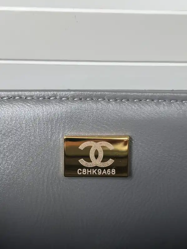 CHANEL FLAP BAG WITH TOP HANDLE-20*12*6cm