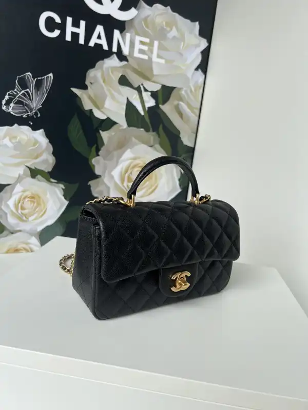 First bag ru CHANEL FLAP BAG WITH TOP HANDLE-20*12*6cm