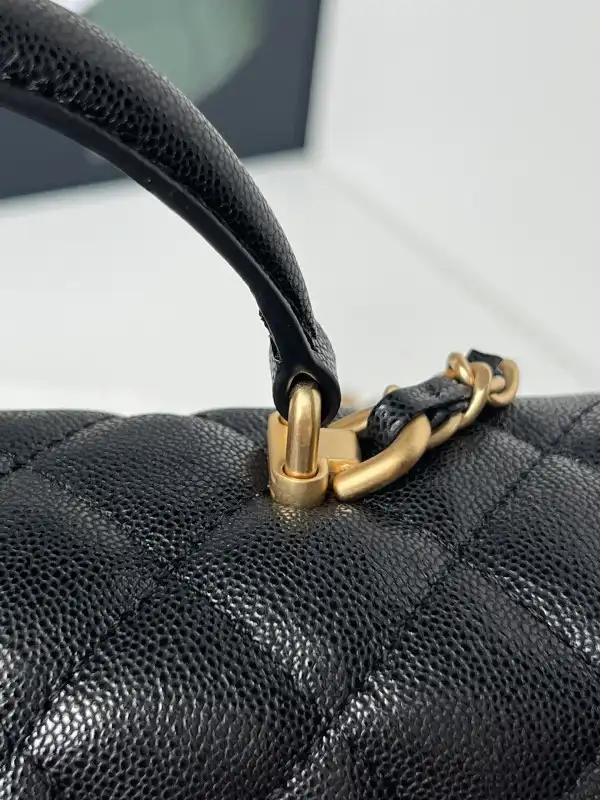 CHANEL FLAP BAG WITH TOP HANDLE-20*12*6cm