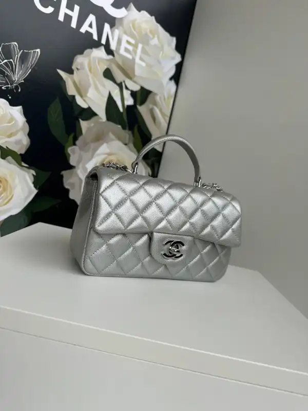 First bag ru CHANEL FLAP BAG WITH TOP HANDLE-20*12*6cm