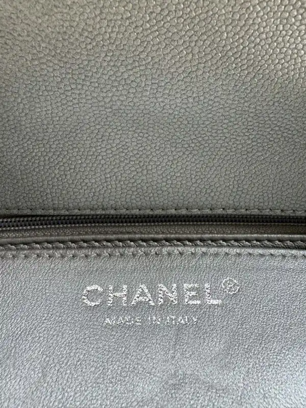 CHANEL FLAP BAG WITH TOP HANDLE-20*12*6cm