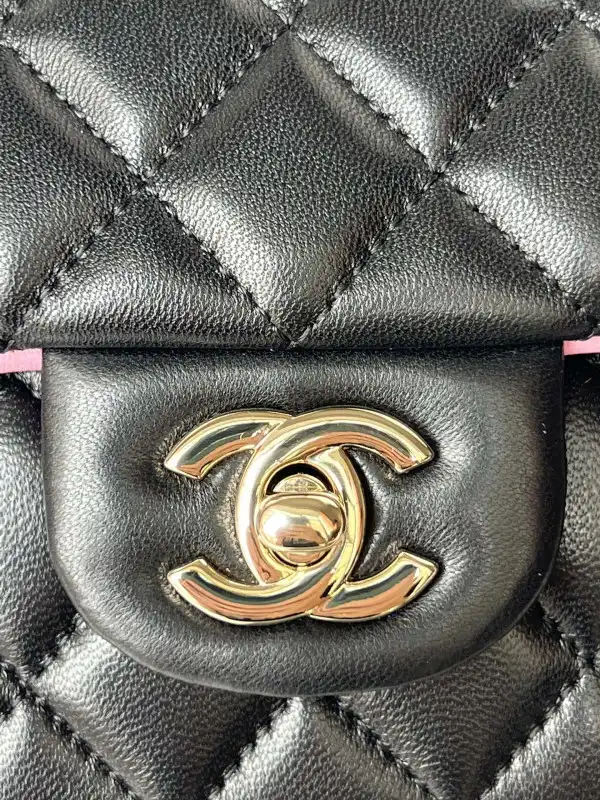 CHANEL FLAP BAG WITH TOP HANDLE-20*12*6cm