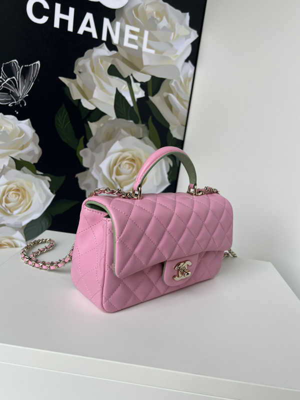 HOT SALE CL FLAP BAG WITH TOP HANDLE-20*12*6cm