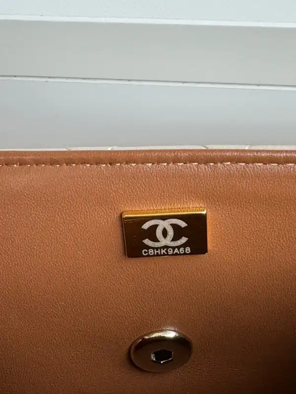 CHANEL FLAP BAG WITH TOP HANDLE-20*12*6cm