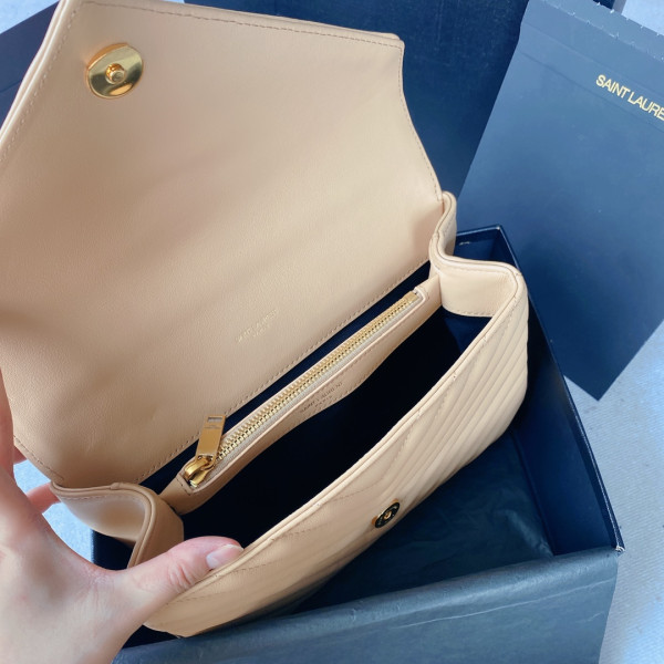 HOT SALE YSL Medium leather shoulder bag-24*17*6.5cm