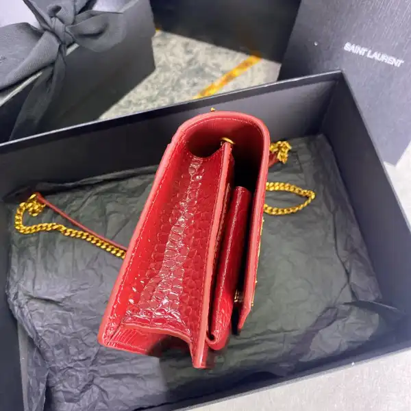 Frstbag ru YSL SUNSET IN CROCODILE-EMBOSSED SHINY LEATHER