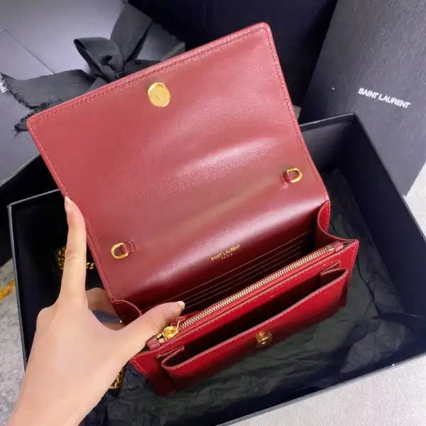 Repladies REP YSL SUNSET IN CROCODILE-EMBOSSED SHINY LEATHER