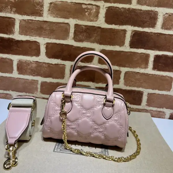 Frstbag ru GUCCI GG matelassé leather top handle bag