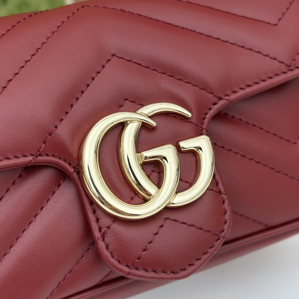 HOT SALE Gucci GG Marmont belt bag-16.5*10*5cm