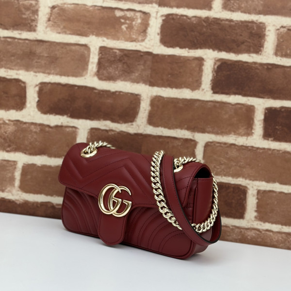 [FREE SHIPPING] GUCCI GG MARMONT bag-23*14*6CM