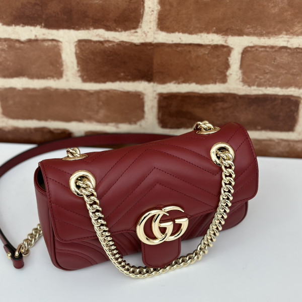 [FREE SHIPPING] GUCCI GG MARMONT bag-23*14*6CM