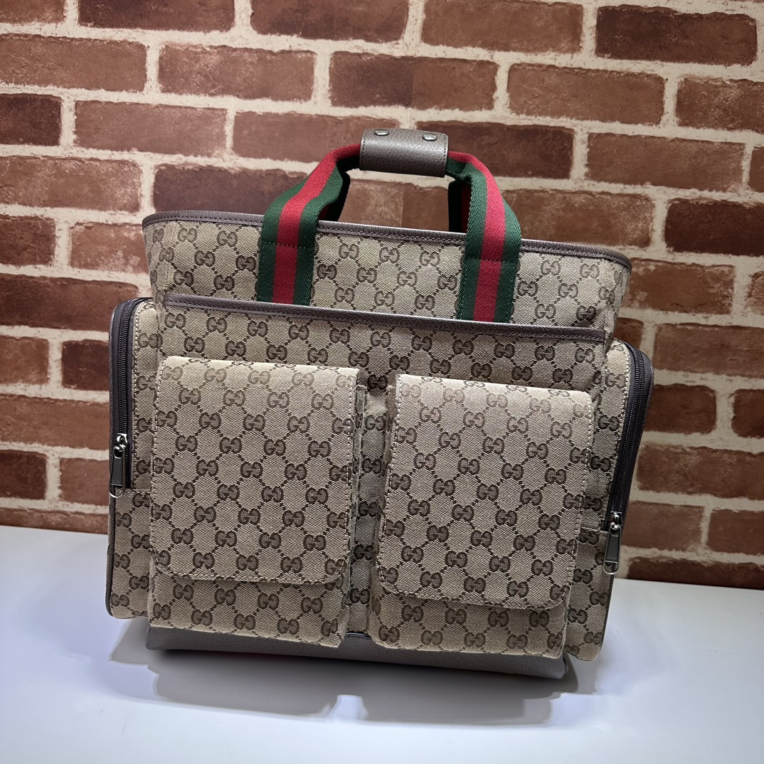 HOT SALE GUCCI ORIGINAL GG DIAPER BAG-40*35*20CM