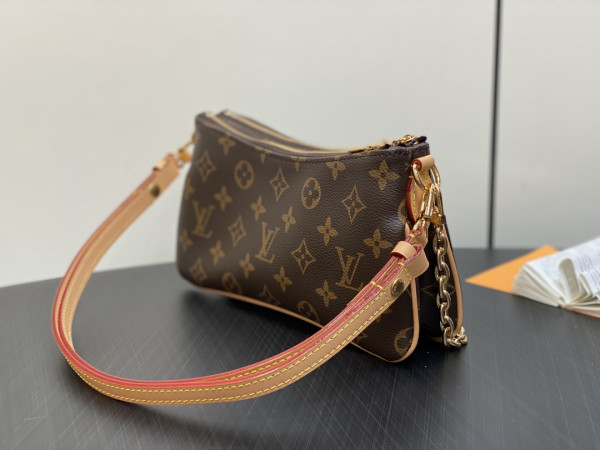 HOT SALE LOUIS VUITTON Liv pochette double -9.6*5.3*2.6CM