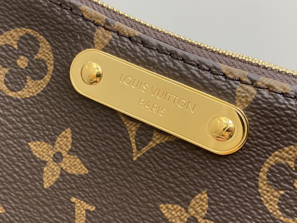 HOT SALE LOUIS VUITTON Liv pochette double -9.6*5.3*2.6CM