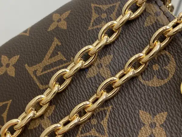 First bag ru LOUIS VUITTON Liv pochette double -9.6*5.3*2.6CM