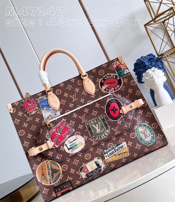 HOT SALE LOUIS VUITTON ONTHEGO Voyage TOTE BAG-43*33*18.5cm