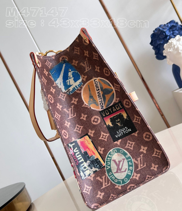 HOT SALE LOUIS VUITTON ONTHEGO Voyage TOTE BAG-43*33*18.5cm