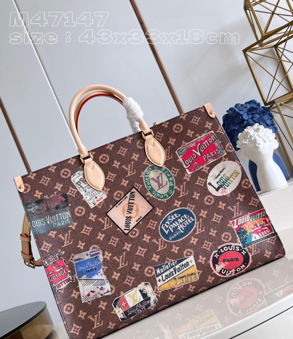 HOT SALE LOUIS VUITTON ONTHEGO Voyage TOTE BAG-43*33*18.5cm