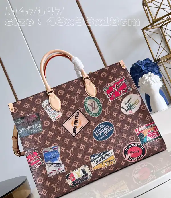 Affordable LOUIS VUITTON ONTHEGO Voyage TOTE BAG-43*33*18.5cm