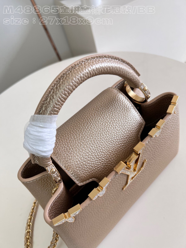 [FREE SHIPPING] LOUIS VUITTON CAPUCINES BB-27*18*9CM