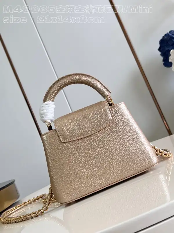 First Bag Ru LOUIS VUITTON CAPUCINES MINI-21*14*8CM