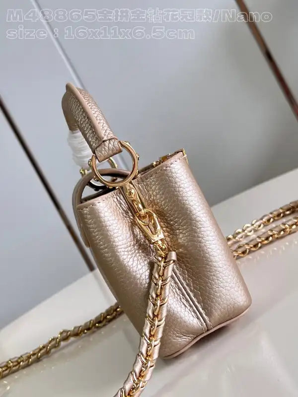 First bag ru LOUIS VUITTON CAPUCINES nano-16*11*6.5CM