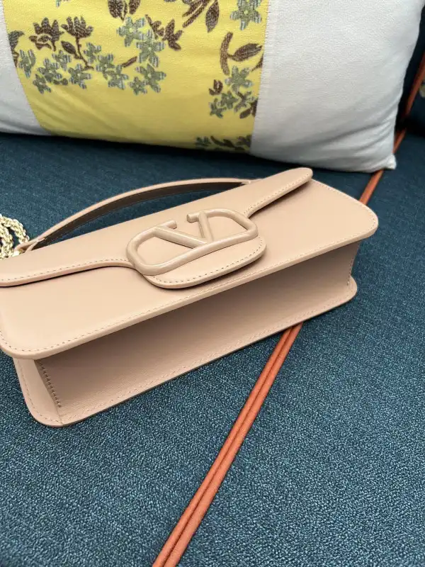 VALENTINO LOCÒ CALFSKIN SHOULDER BAG