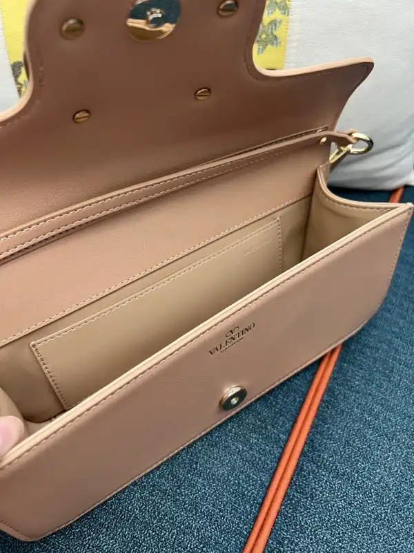 VALENTINO LOCÒ CALFSKIN SHOULDER BAG