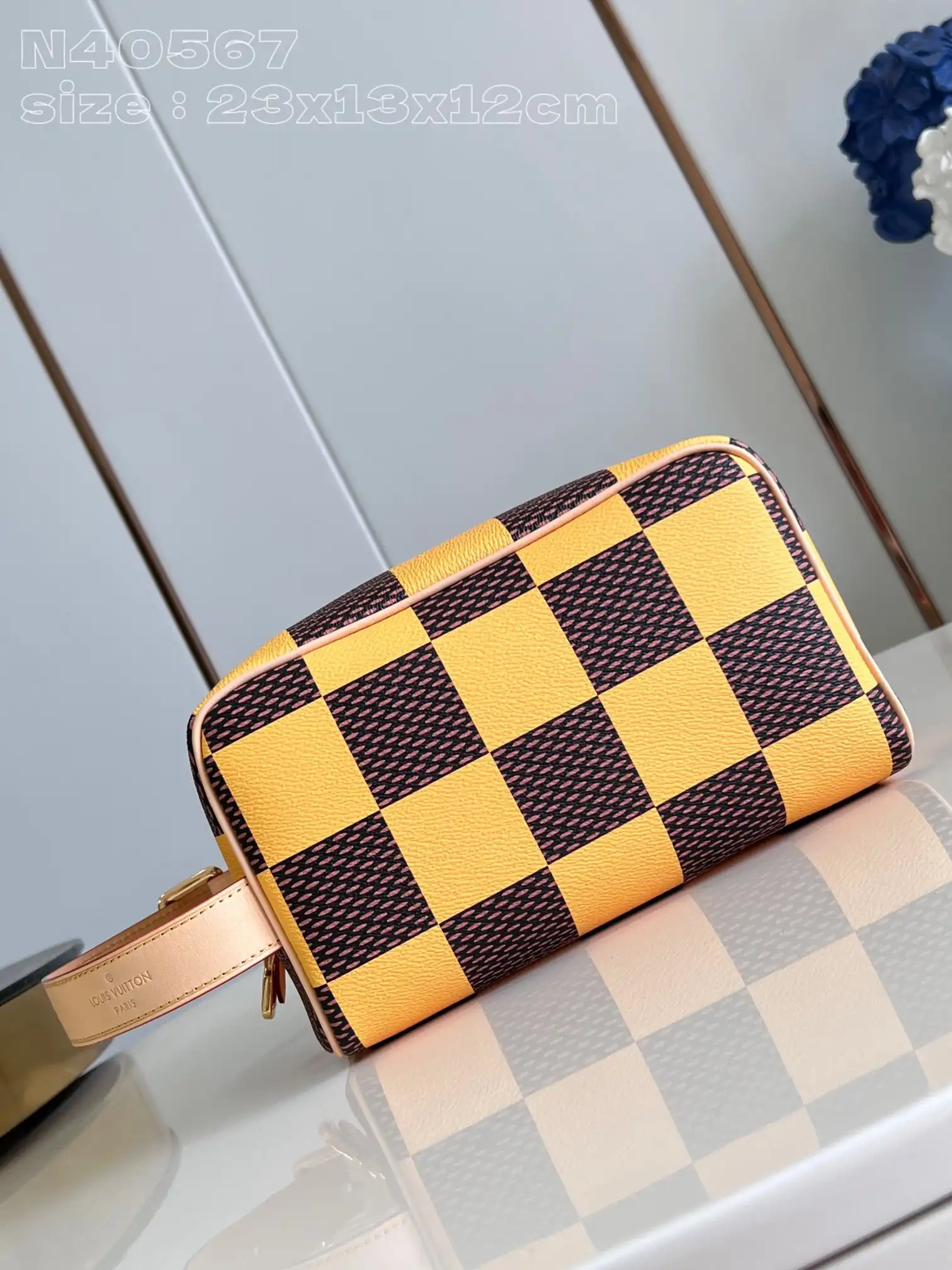 First bag ru LOUIS VUITTON LOCKER DOPP KIT bag-23*13*12CM